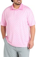 Reebok Big & Tall Mosaic Geometric Performance Polo Shirt
