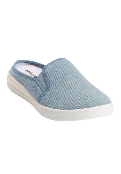 Comfortview The Camellia Slip On Sneaker Mule In Blue