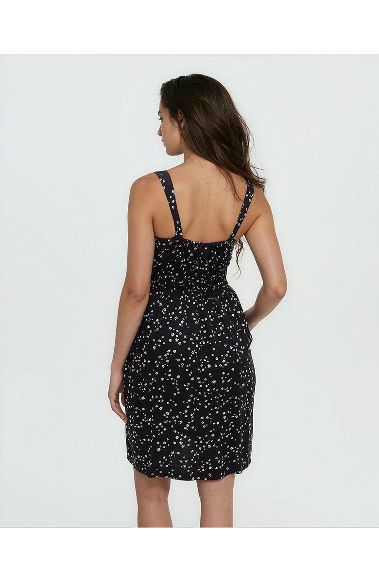 tentree Overlook Dress, Alternate, color, Meteorite Black/Bloom Floral