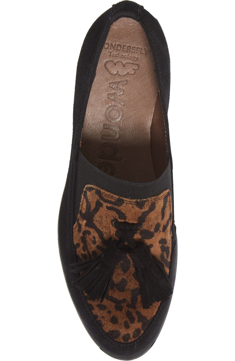 Wonders Wedge Tassel Loafer, Alternate, color,