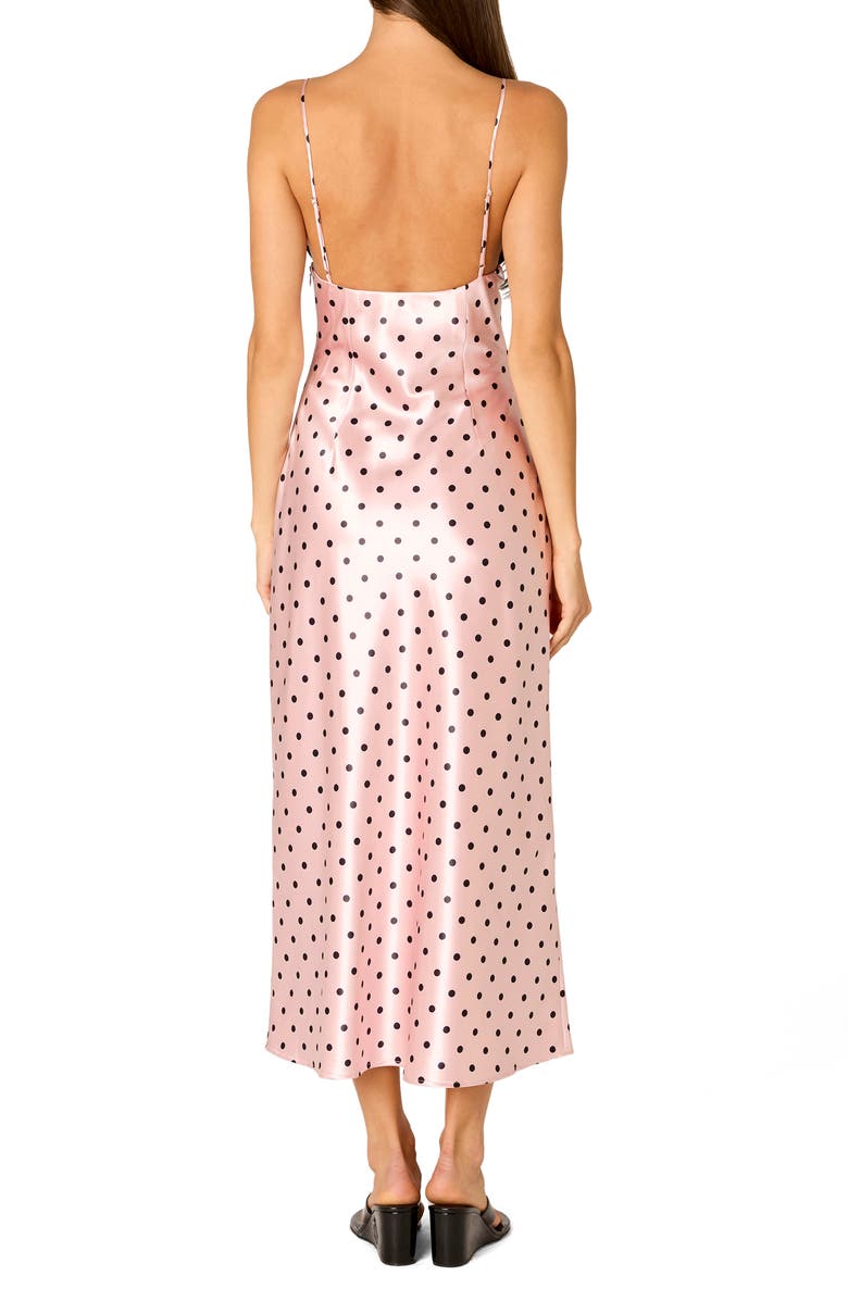 Nia Jasmine Sleeveless Satin Midi Dress, Alternate, color, Blush Pink