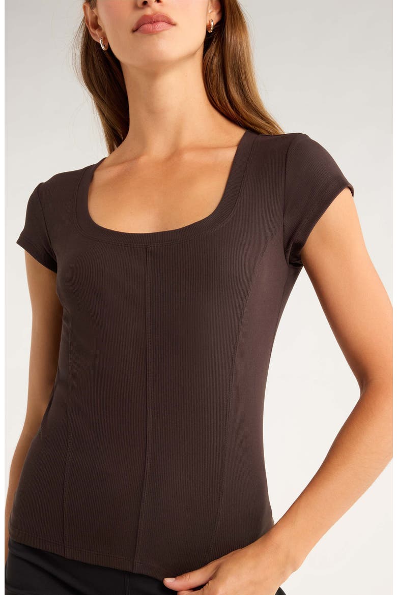 Seamed Rib Top, Alternate, color, BROWN MOLE