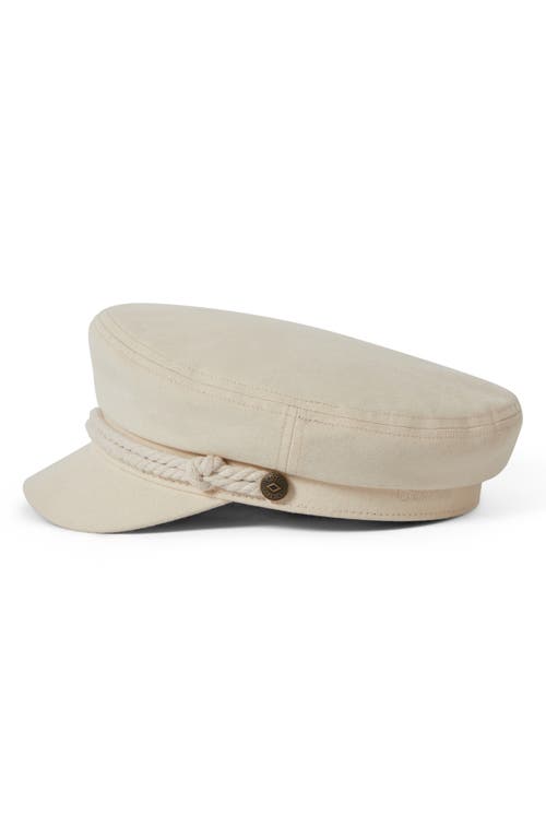 Brixton Fiddler Fisherman Cap In Egret White