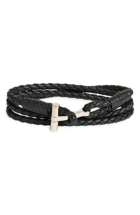 Men's Scoubidou Braided Leather Bracelet