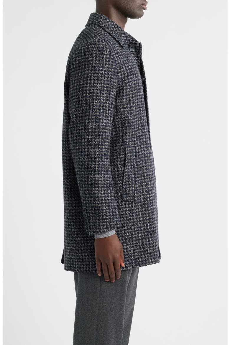 Tweed Mac Coat, Alternate, color, BROWN- NAVY TWEED TOOTH