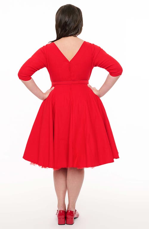 UNIQUE VINTAGE UNIQUE VINTAGE PLUS SIZE DEVON SWING DRESS