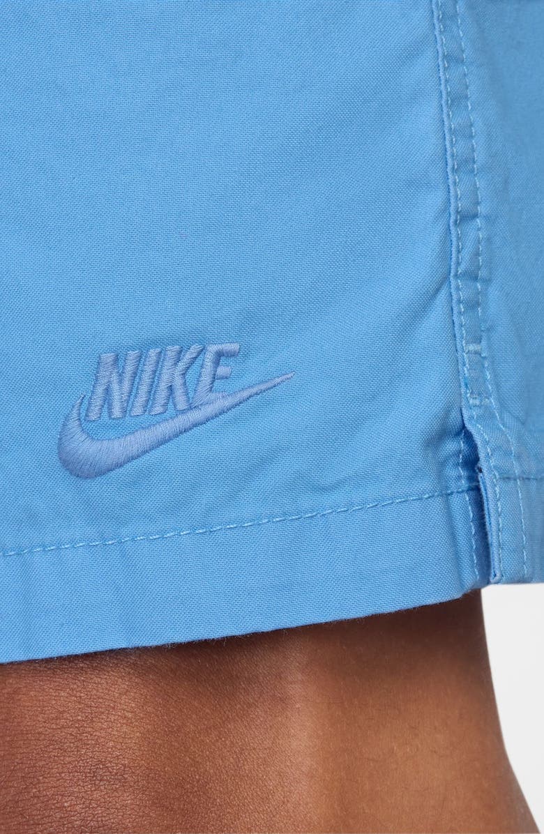 Nike Club Washed Flow Shorts, Alternate, color, University Blue