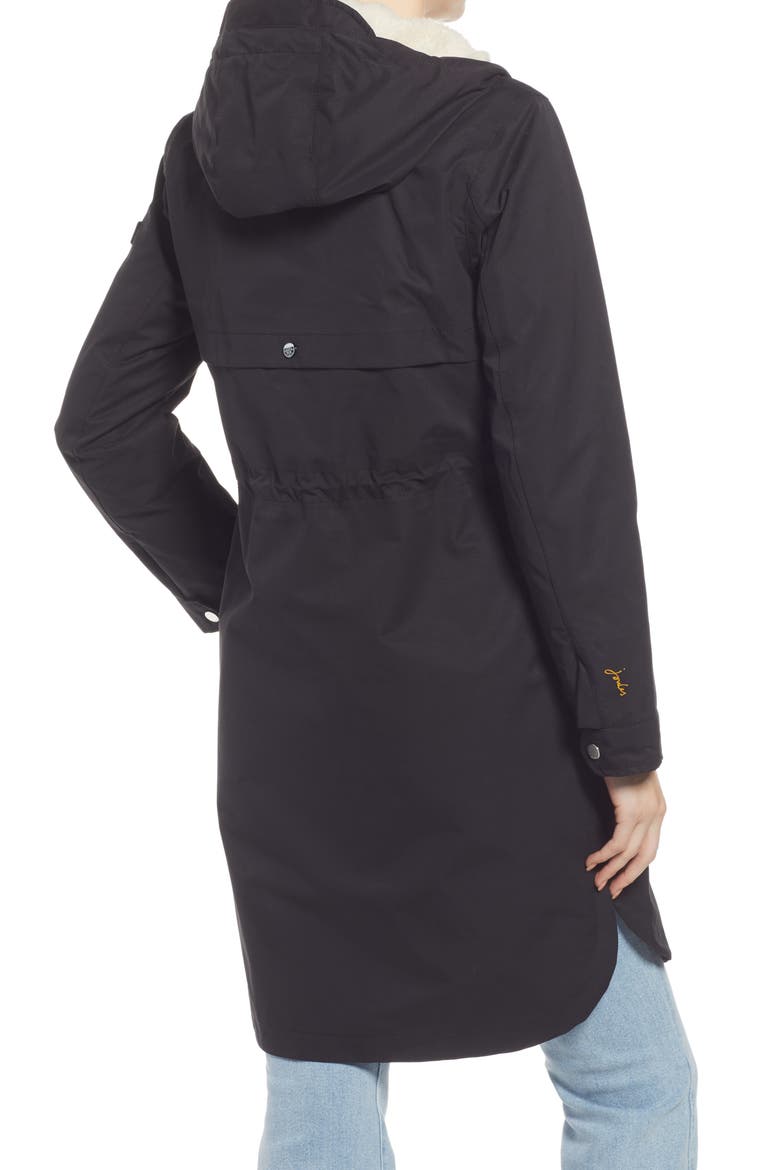 Loxley Waterproof Hooded Raincoat, Alternate, color, BLACK