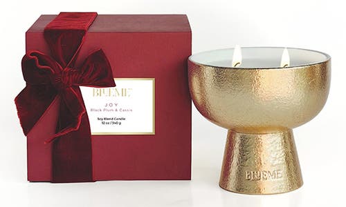 Blueme Joy Medium Ceramic Candle In Brown