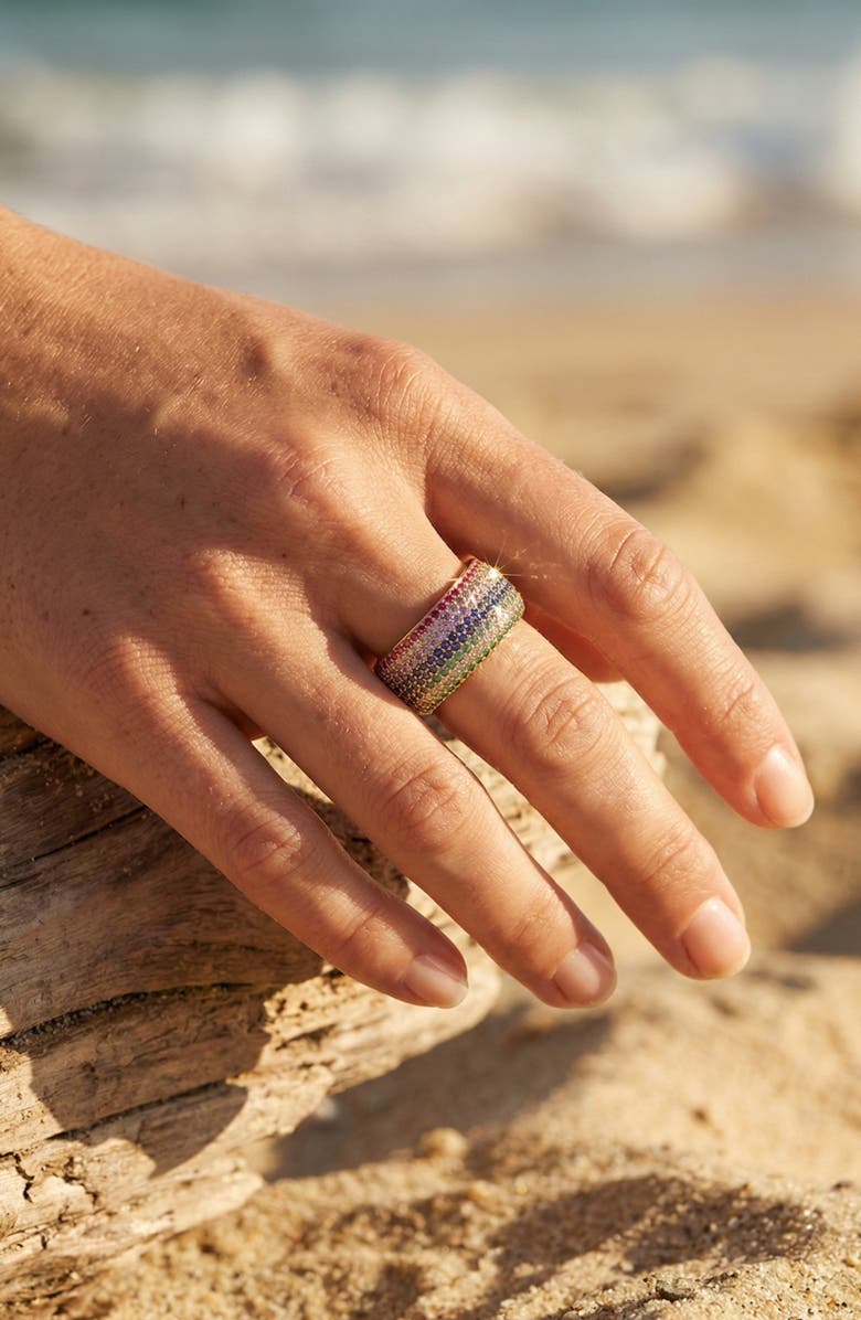 NATIVE GEM Billionaire Ring, Alternate, color, Rainbow Blossom