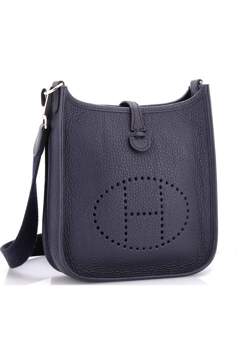 Pre-Owned Hermes Evelyne Bag Gen III Clemence TPM, Alternate, color, Bleu Indigo