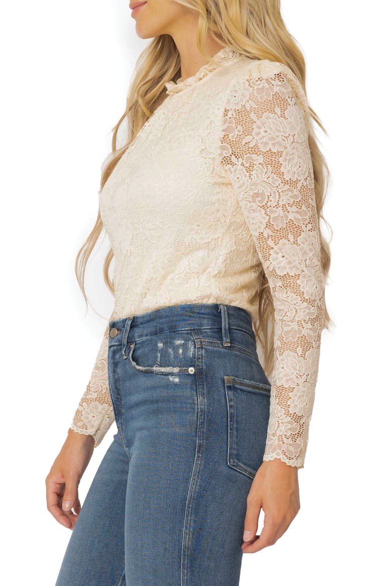 Lace Bodysuit, Alternate, color, IVORY