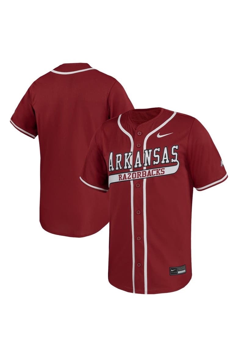 Men's Nike Cardinal Arkansas Razorbacks Limited Baseball Jersey, Main, color, Cardinal