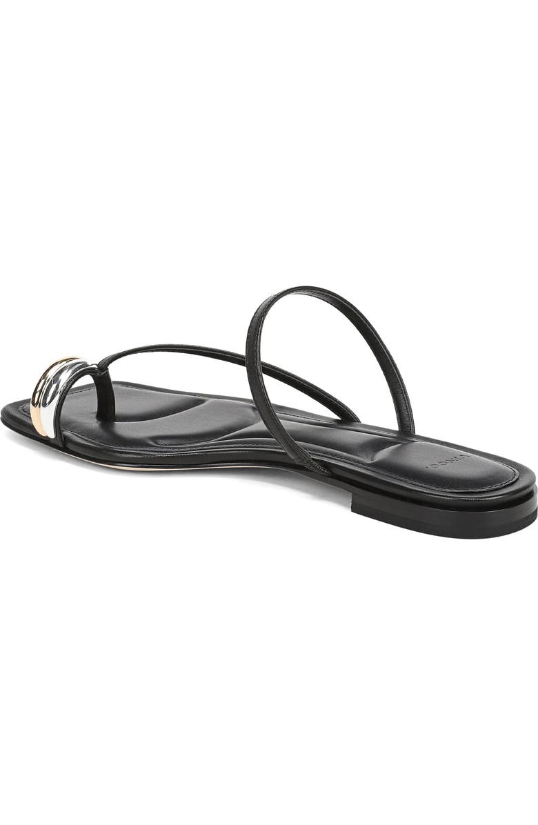 Vince Polli Toe Loop Sandal, Alternate, color, Black