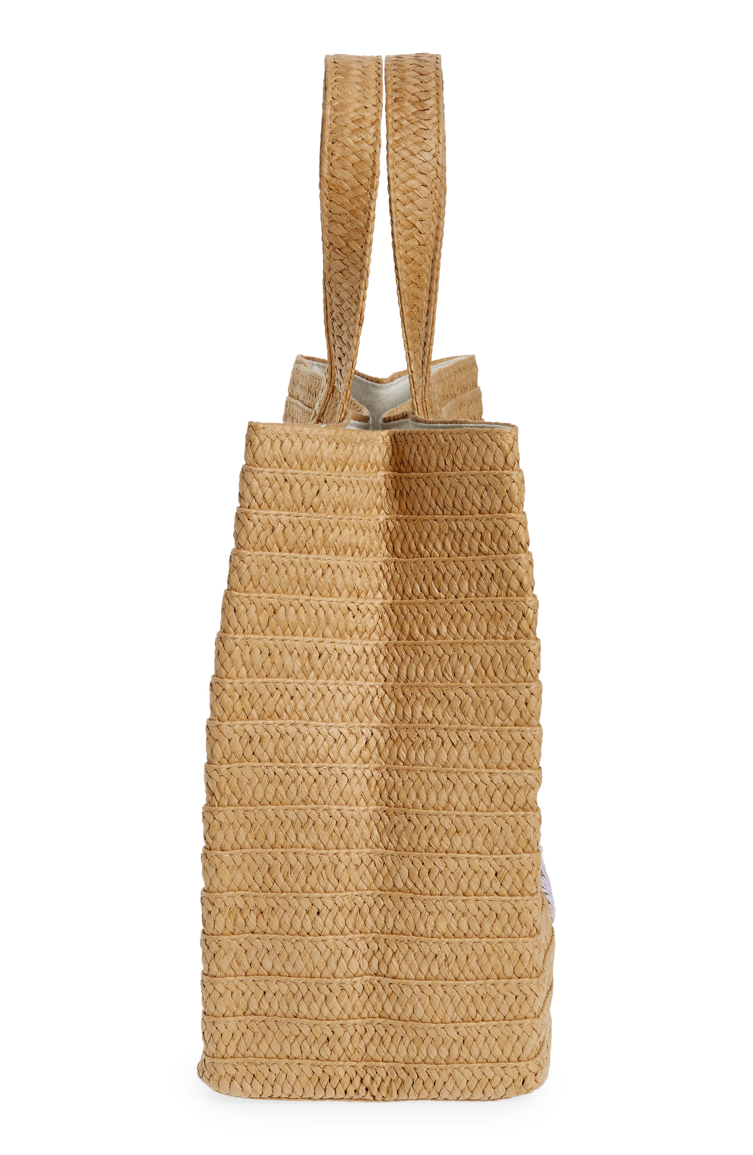 BTB Los Angeles Best Beaches Forever Straw Tote, Alternate, color, 