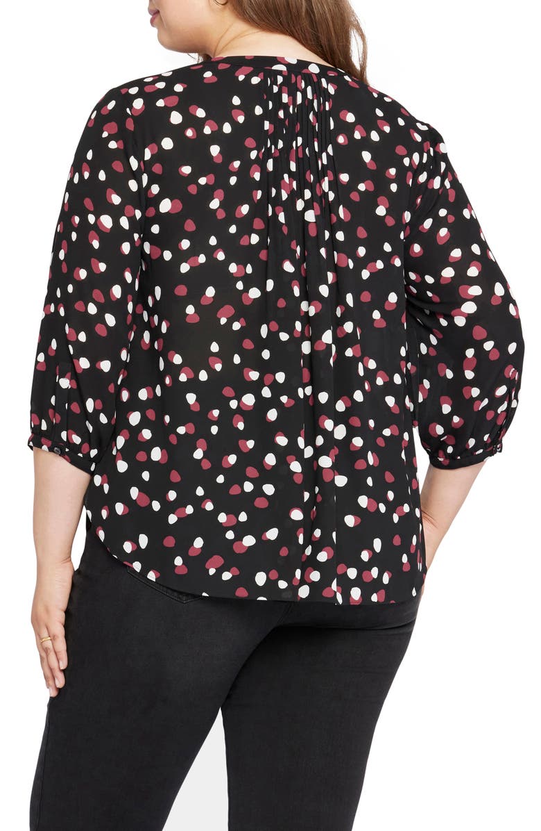 NYDJ Semisheer Pintuck Blouse, Alternate, color,