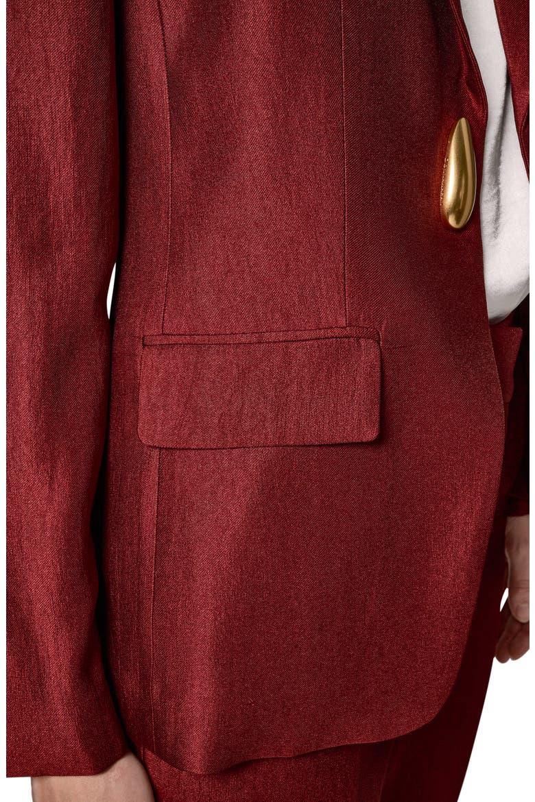 One-Button Blazer, Alternate, color, SUNBAKED