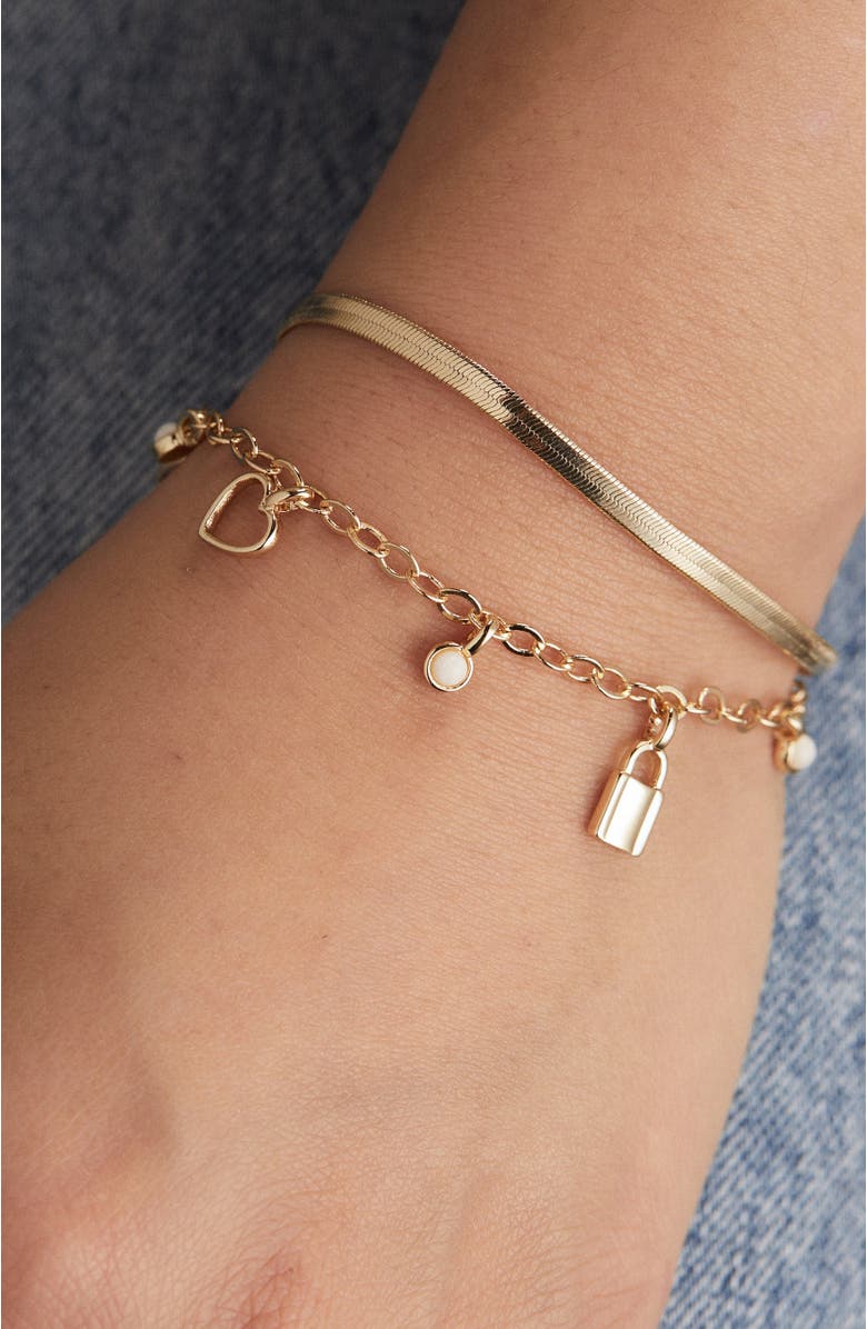 Alex and Ani Love And Luck Mini Multi Charm Bracelet, Alternate, color, 