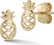 Ember Fine Jewelry 14K Gold Pineapple Stud Earrings