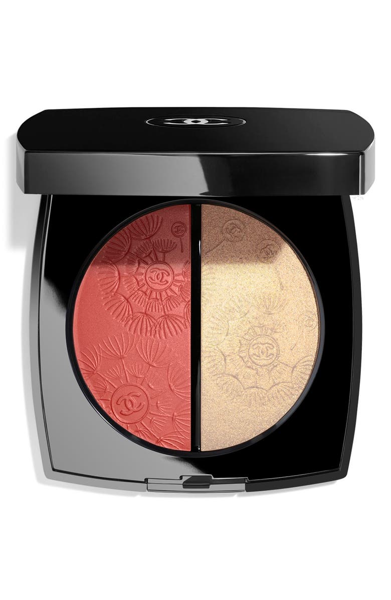 CHANEL Blush & Highlighter Compact, Main, color, Gold And Peach
