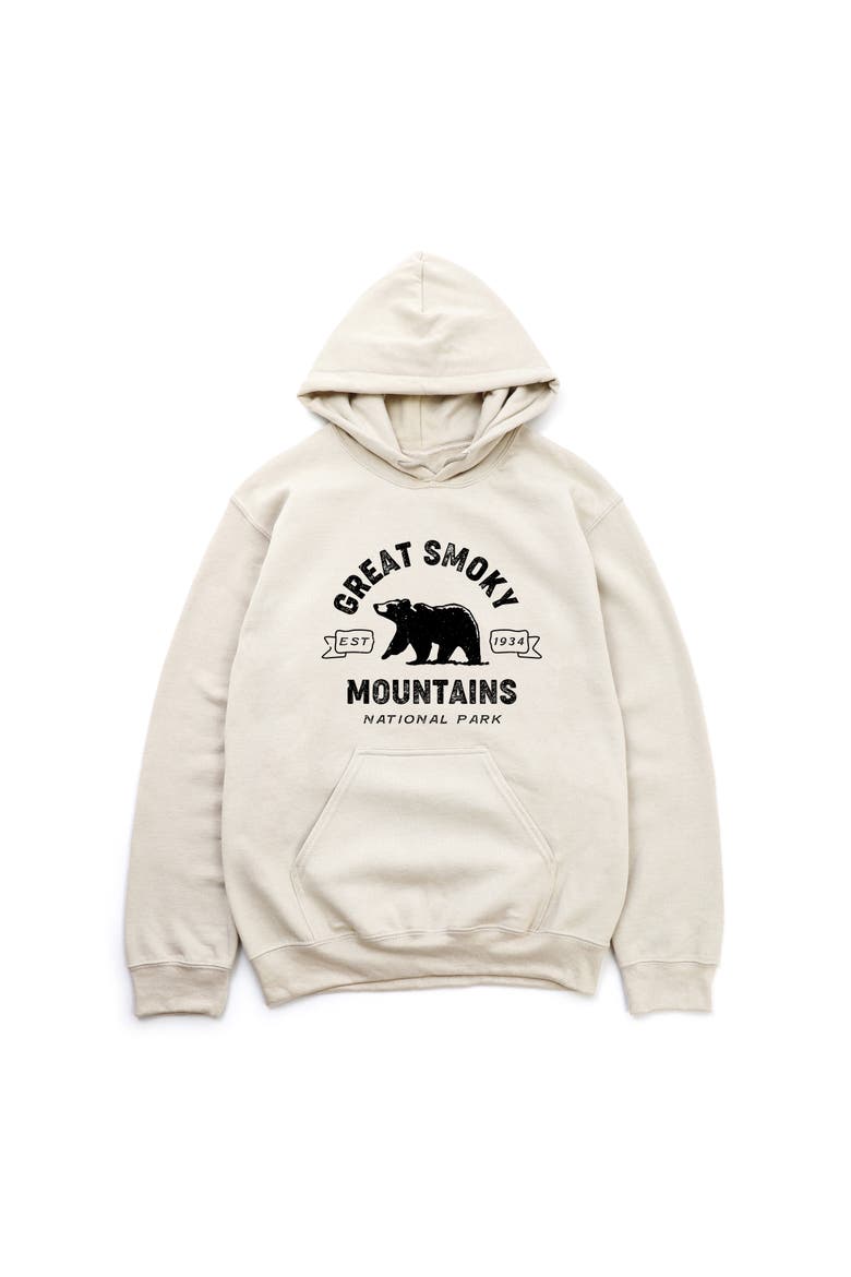 Vintage Great Smoky Mountains National Park Graphic Hoodie, Alternate, color, Dust