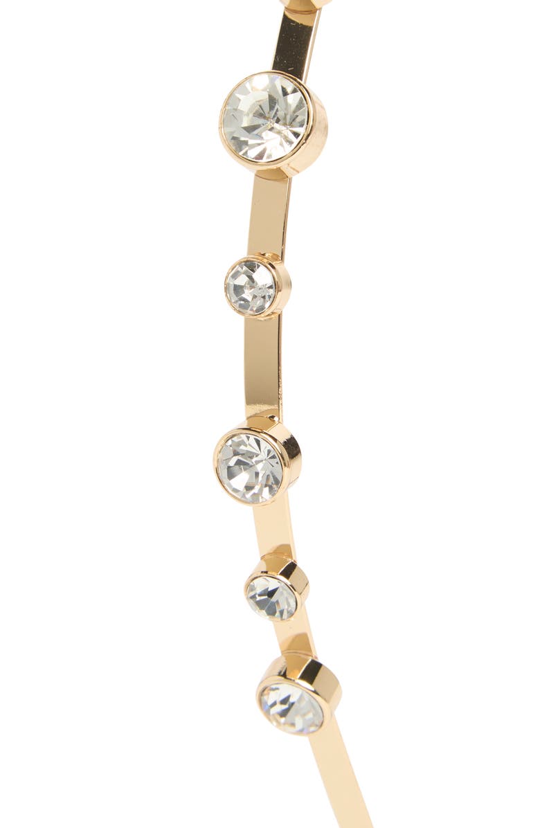 Ettika Crystal Studded Headband, Alternate, color, Gold