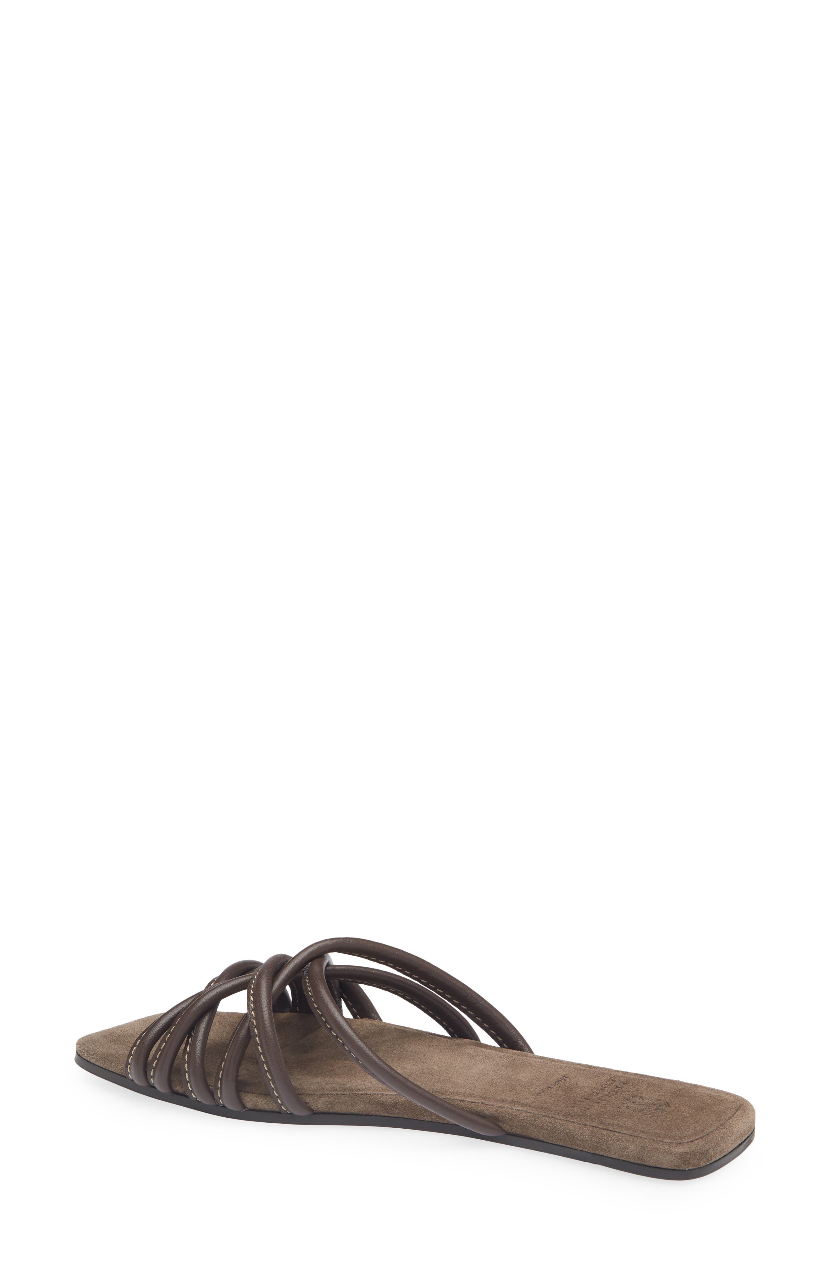 Brunello Cucinelli Strappy Slide Sandal, Alternate, color, Testa Moro