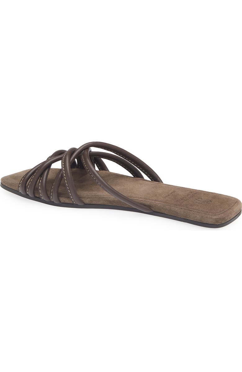 Brunello Cucinelli Strappy Slide Sandal, Alternate, color, Testa Moro