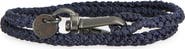 Caputo & Co. Men's Swivel Clasp Double Wrap Bracelet