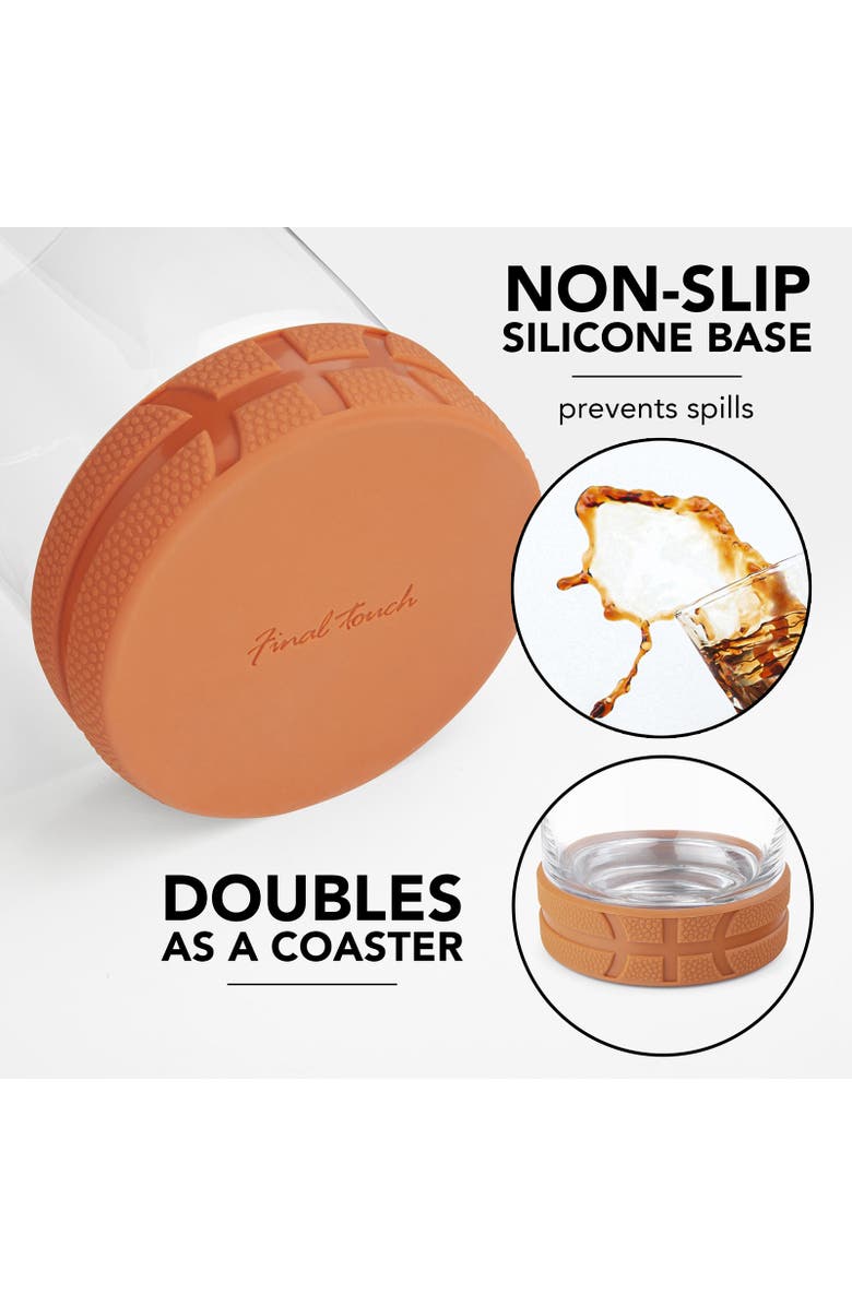 FINAL TOUCH All-Star Basketball Tumbler with Ice Mould, Alternate, color, Clear