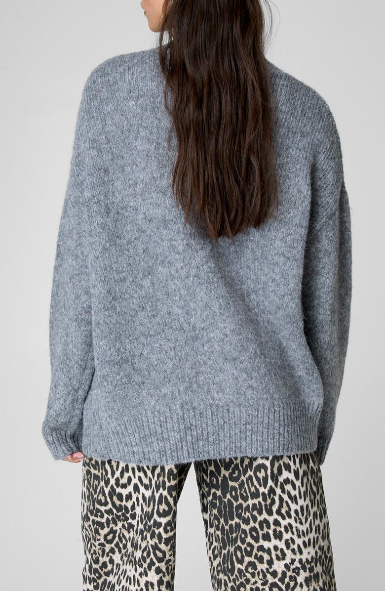 NASTY GAL Boyfriend Cardigan, Alternate, color, Grey Marl