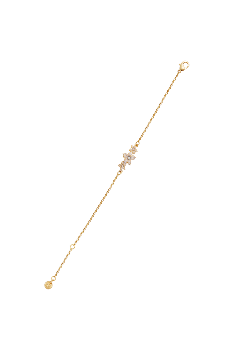 Jasmine & Pearl Bracelet, Alternate, color, Gold