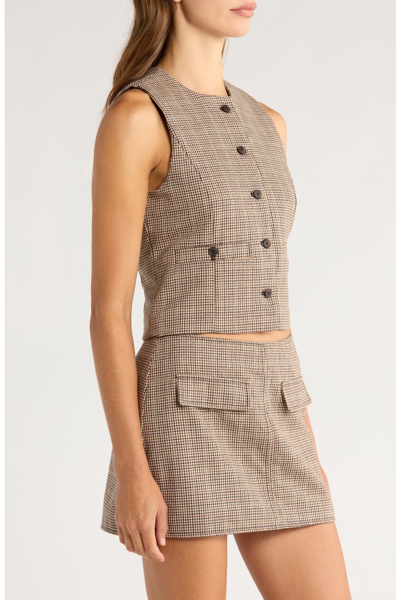 Plaid Crop Vest, Alternate, color, BETWEEN THE LINES