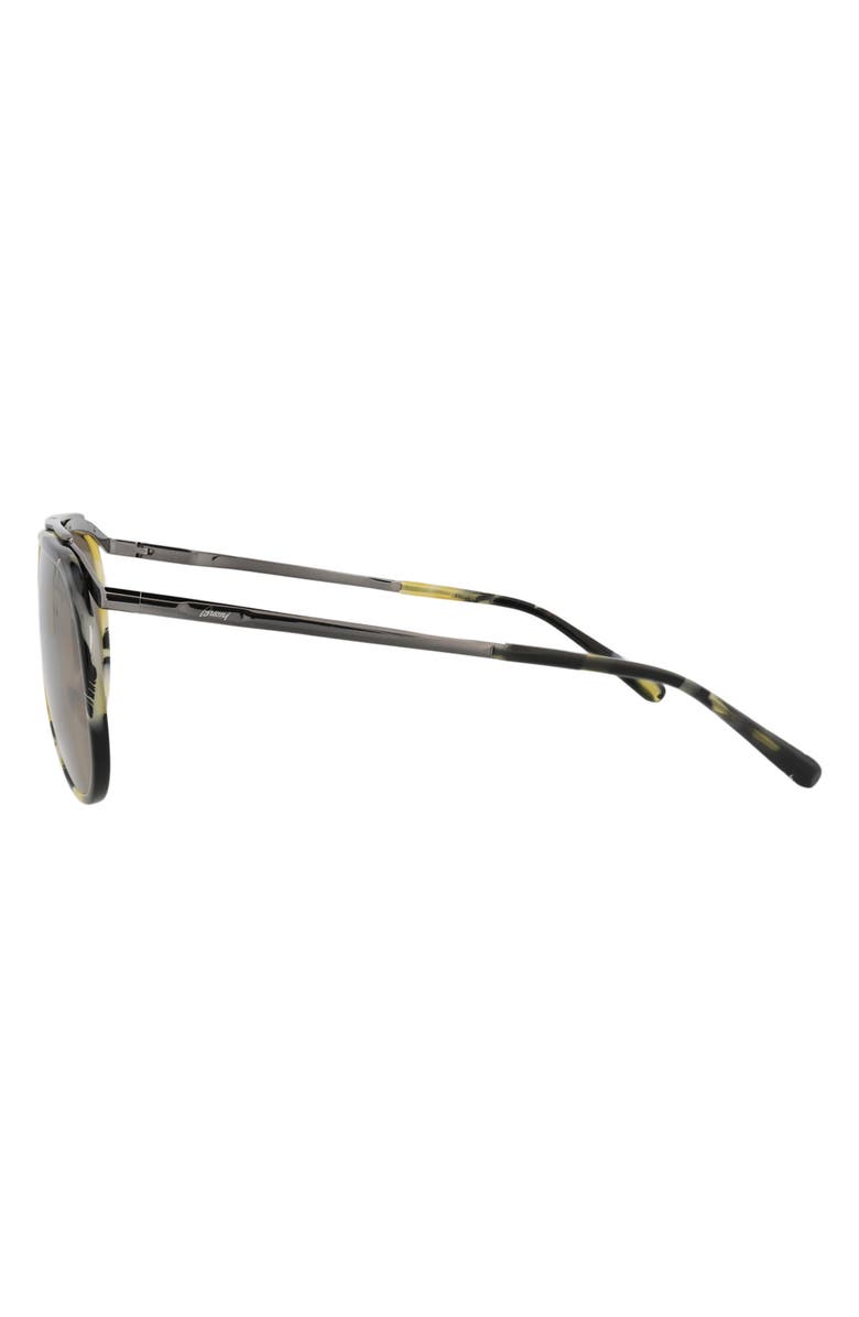 Brioni 60mm Novelty Aviator Sunglasses, Alternate, color, 