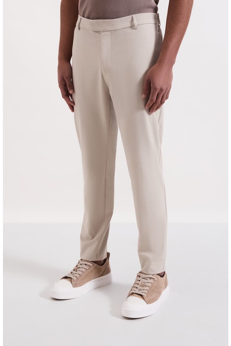 Aster Tailored Stretch Slim Leg Trousers, Alternate, color, Light Beige