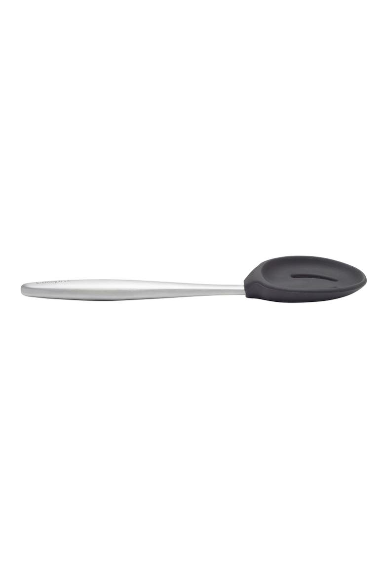 8-Inch Silicone Piccolo Slotted Spoon, Alternate, color, Black