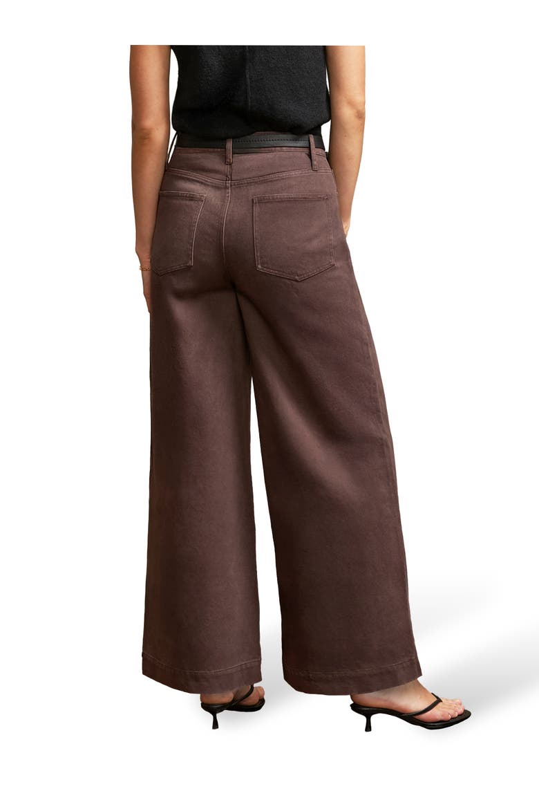 Wide Leg Jeans, Alternate, color, Chocolate