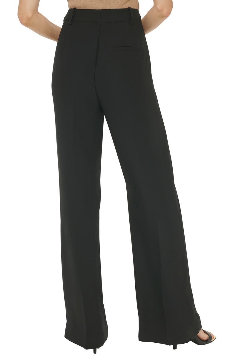 DKNY Crepe Wide Leg Trousers, Alternate, color,
