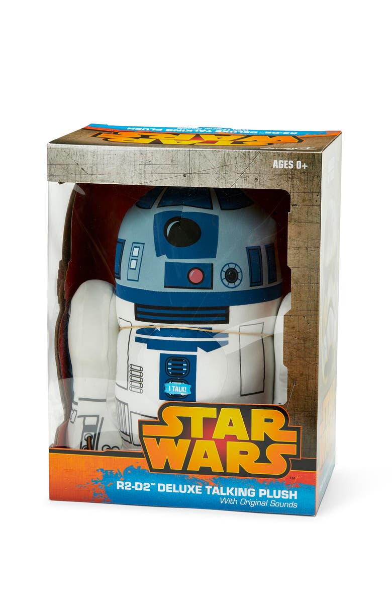 Stuffed Star Wars Plush Toy - 15" Talking R2D2 Doll, Alternate, color, White