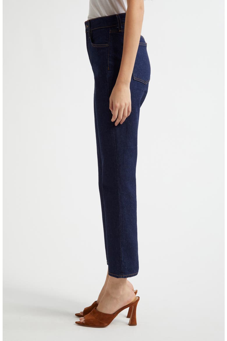 Alenah High Waist Slim Straight Leg Jeans, Alternate, color, INDIGO RINSE