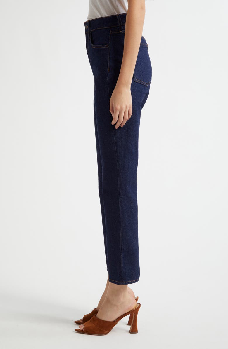 Veronica Beard Alenah High Waist Slim Straight Leg Jeans, Alternate, color, Indigo Rinse