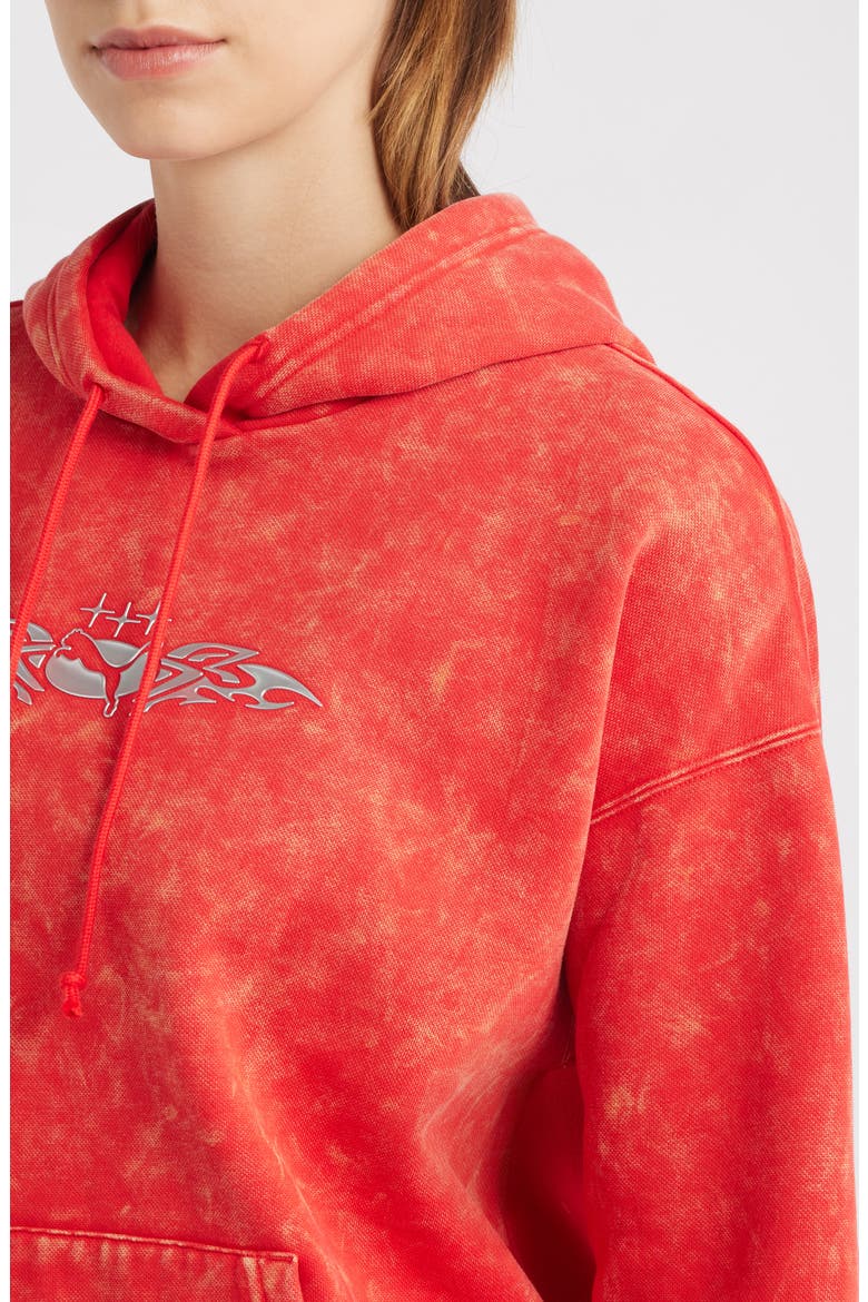 Street X Relaxed Graphic Hoodie, Alternate, color, FOR ALL TIME RED