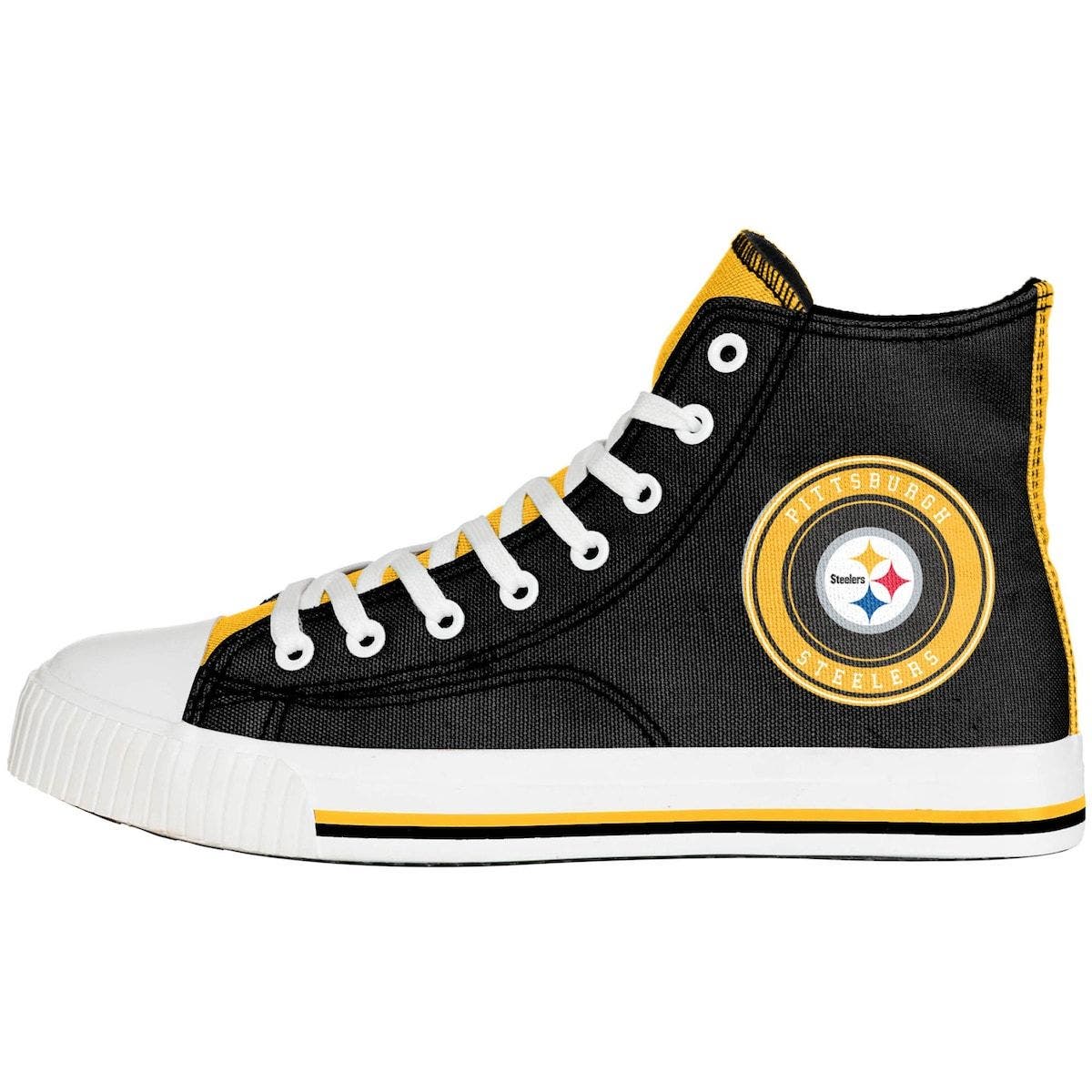FOCO Men's FOCO Pittsburgh Steelers High Top Canvas Sneakers, Main, color, 
