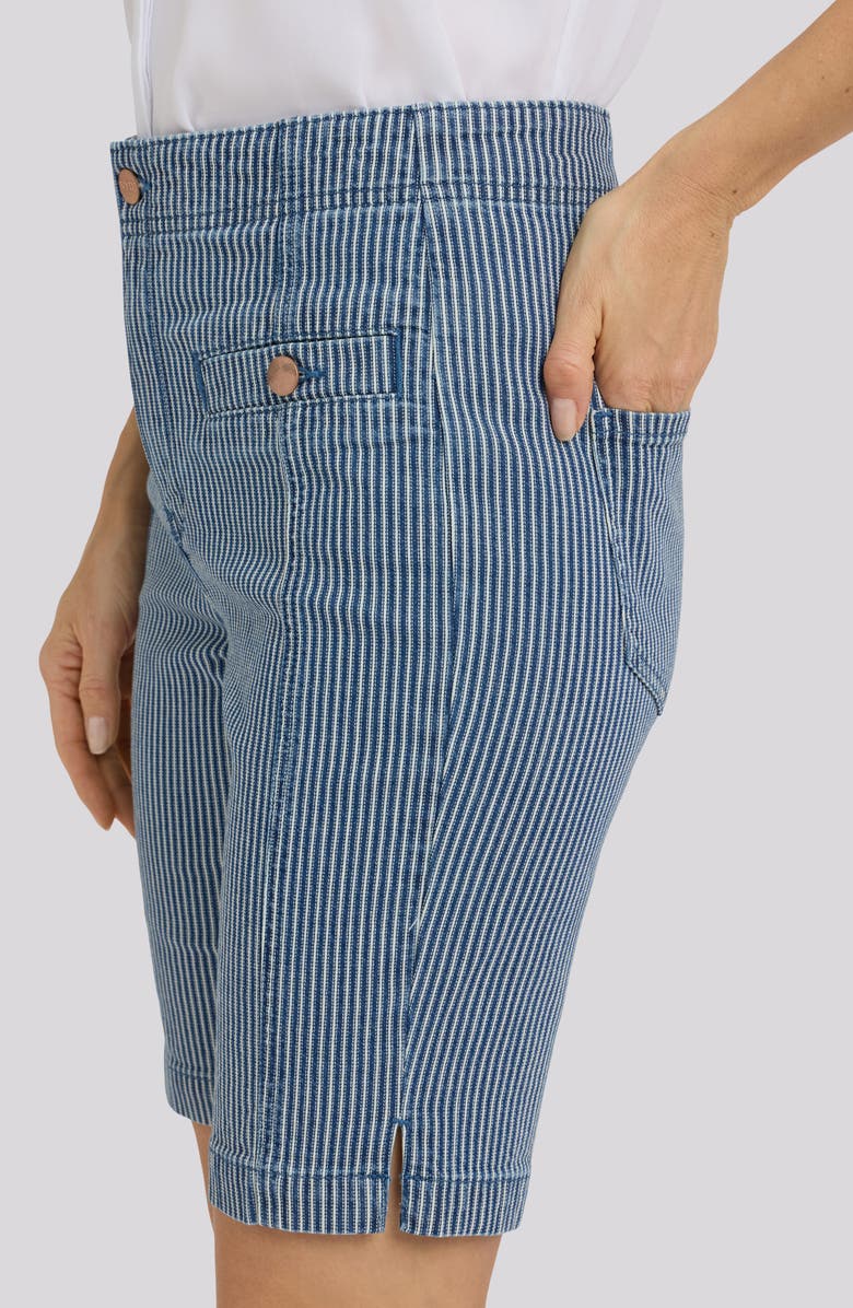 NYDJ Ella Denim Shorts, Alternate, color, Malaga Stripe