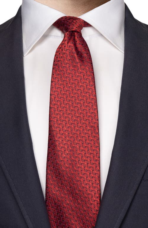 Eton Geometric Pattern Silk Tie