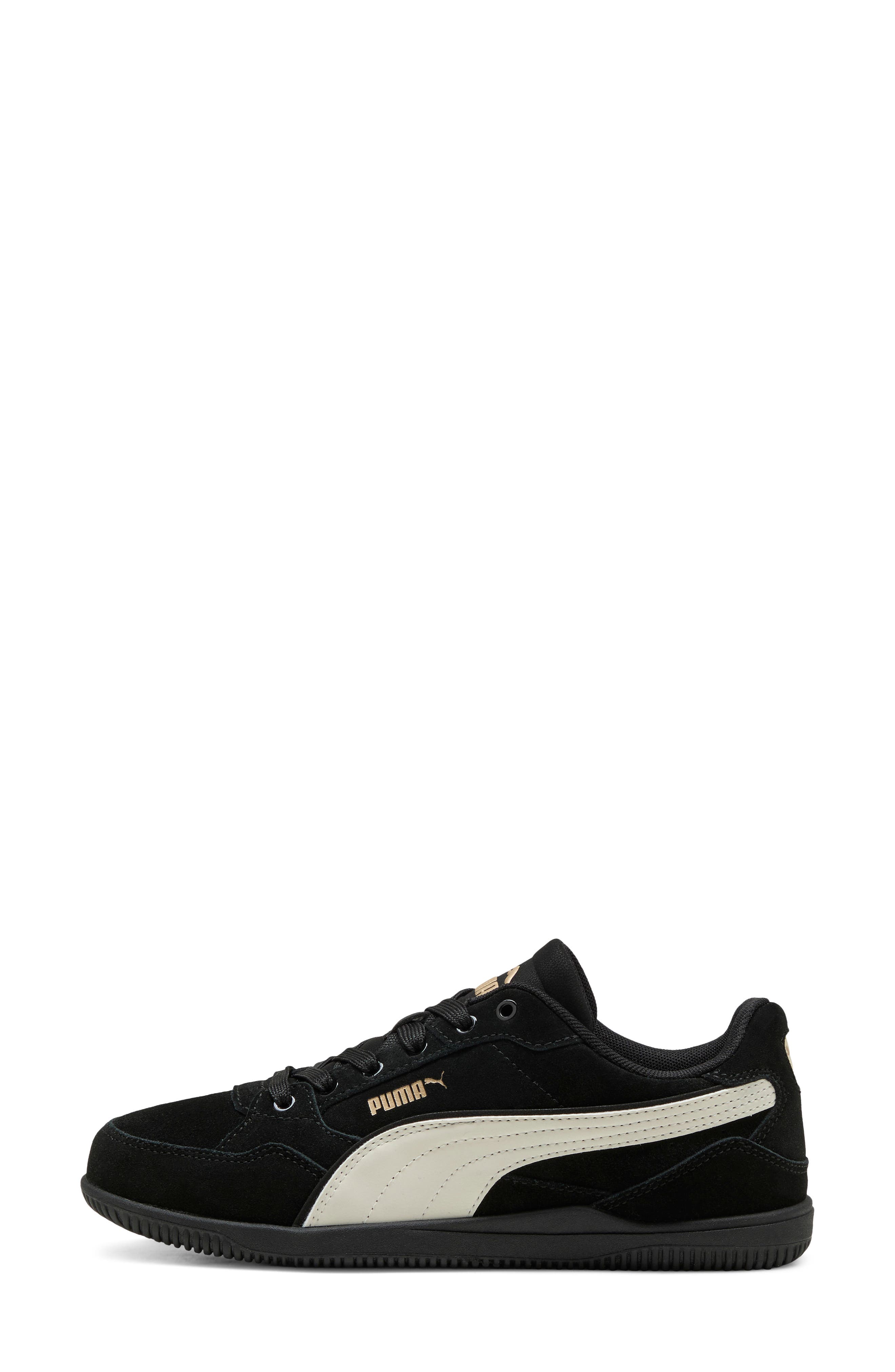 K-Moda Leather Sneaker, Alternate, color, PUMA BLACK/ WARM WHITE/ GOLD