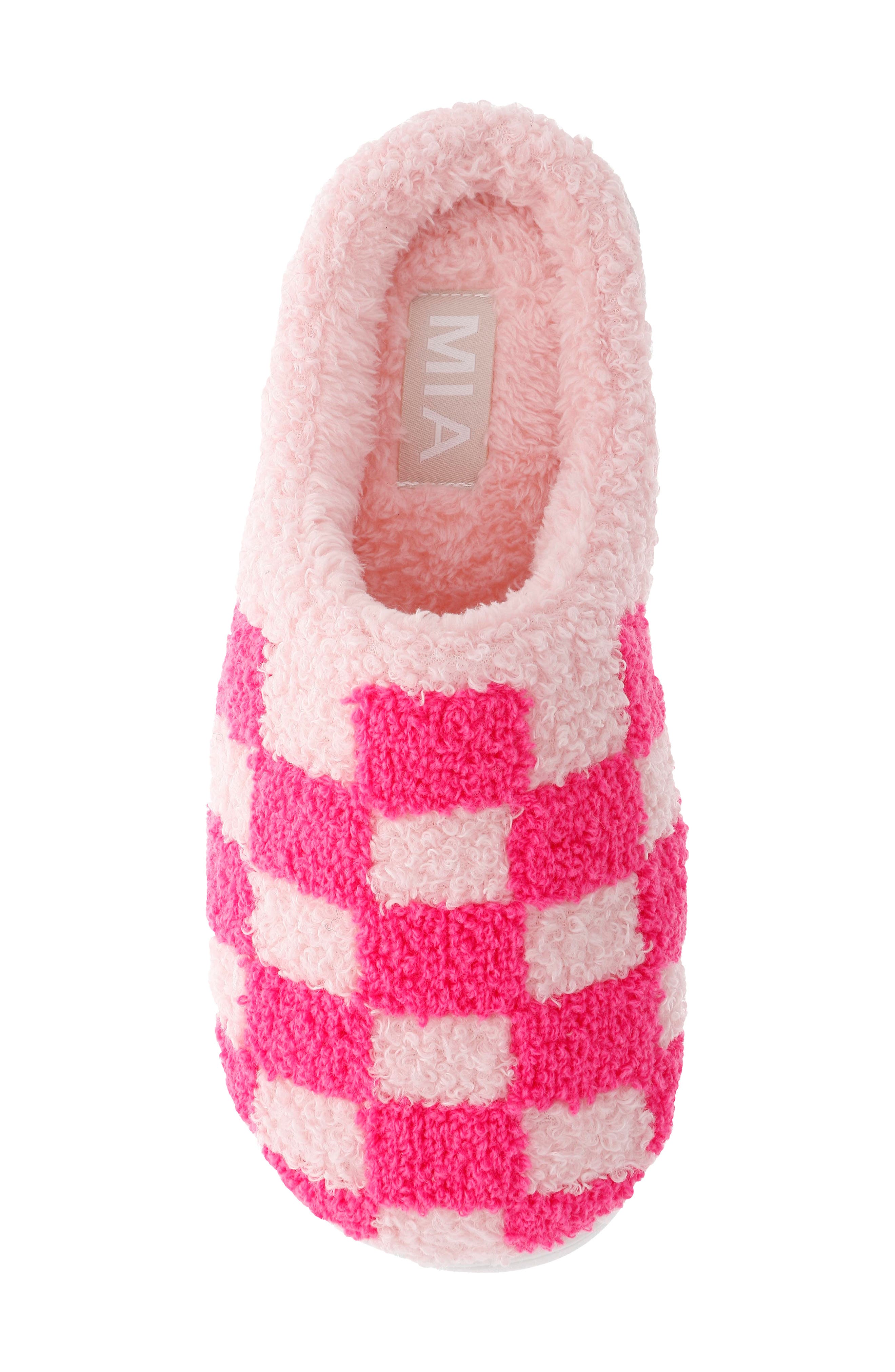 MIA Cozi Slipper, Alternate, color, Blush/Pink Check