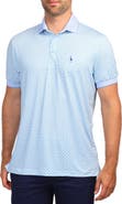 TailorByrd Geo Floral Print Performance Polo