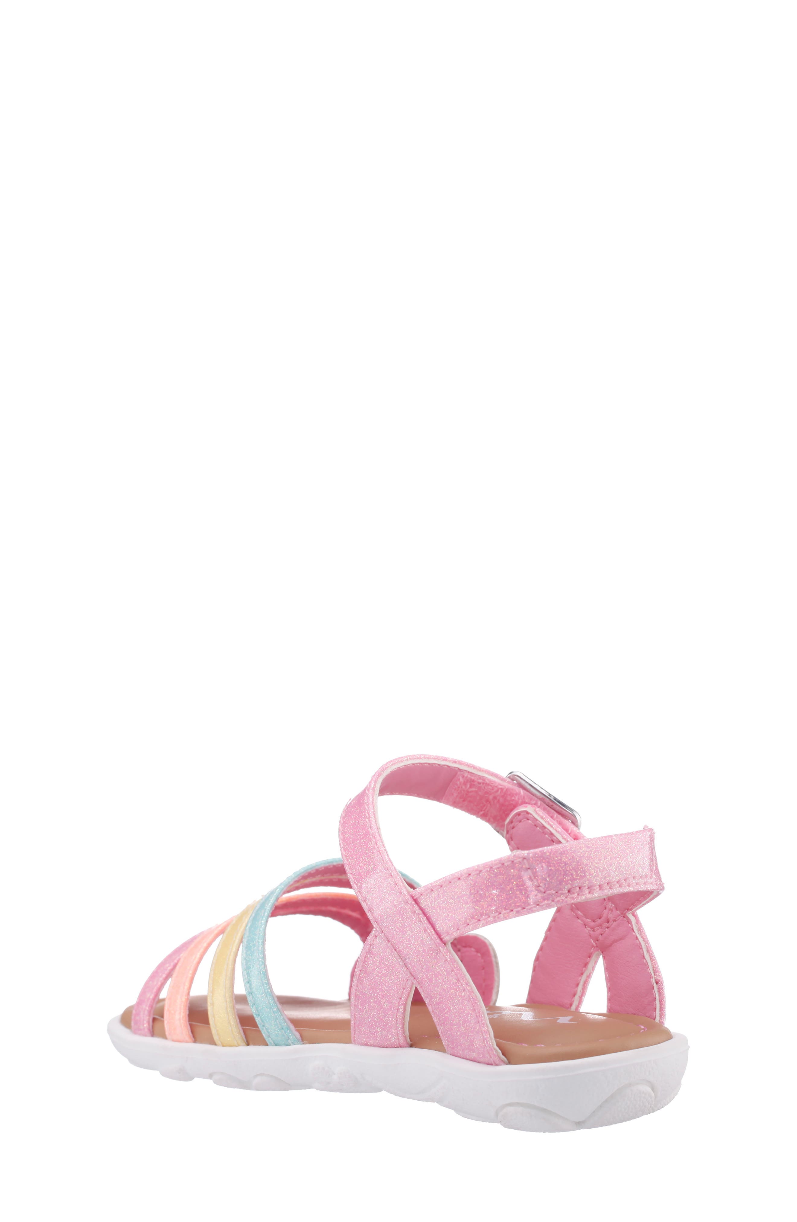 Nina Kids' Bravo Sandal, Alternate, color, Pink Coated Glitter