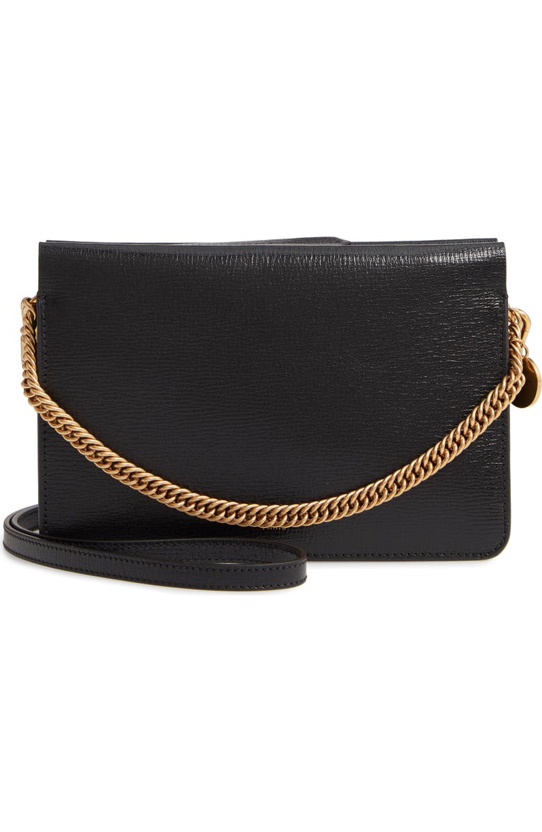 Givenchy Cross 3 Leather Crossbody Bag, Main, color,